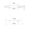 Миниатюра фото встраиваемый светильник elektrostandard 1081/2 mr16 белый 4690389148507 | 220svet.ru
