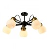 Миниатюра фото потолочная люстра imex cleo md.22438-5-s-bk+gd | 220svet.ru