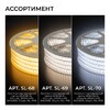 Миниатюра фото комплект светодиодной влагозащищенной ленты ogm 6w/m 120led/m 2835smd холодный белый 5m sl-67 | 220svet.ru