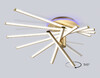 Миниатюра фото потолочный светодиодный светильник с пультом ambrella light comfort fl6244 | 220svet.ru