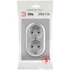 Миниатюра фото розетка эра arktik 16-2105-03 двойная с заземлением 2x2p+e schuko со шторками 16а-250в алюминий б0070456 | 220svet.ru