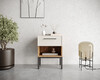 Миниатюра фото тумбочка с верхним ящиком николь (nicole) nem11 белый | 220svet.ru