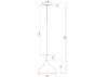 Миниатюра фото подвесной светильник arte lamp kayla a7101sp-1gy | 220svet.ru