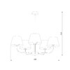 Миниатюра фото подвесная люстра chicago tk lighting chicago 3989 | 220svet.ru