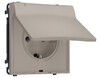 Миниатюра фото розетка с/з с шторками и защитной крышкой ambrella volt quant pro sigma ms368010 | 220svet.ru