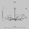 Миниатюра фото потолочная люстра на штанге maytoni regal mod537pl-07mg | 220svet.ru