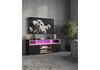 Миниатюра фото тв-тумба woodville чезаре c подсветкой черный / дуб вотан 698133 | 220svet.ru
