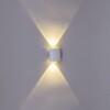 Миниатюра фото настенный светильник reluce 86831-9.2-002tlfc led2*3w wt | 220svet.ru