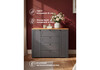 Миниатюра фото комод woodville опра 16.221 f серый графит / дуб золотой craft 676806 | 220svet.ru