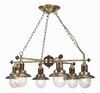 Миниатюра фото подвесная люстра arte lamp sailor a4524lm-6ab | 220svet.ru