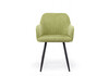 Миниатюра фото стул на металлокаркасе woodville инфини зеленый (ocean 013) / черный 631743 | 220svet.ru