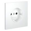 Миниатюра фото накладка для розетки с заземлением и защитными шторками voltum s70 vls000702 (белый матовый) | 220svet.ru