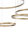Миниатюра фото подвесной светодиодный светильник indigo galass 14001/4p gold v000015l | 220svet.ru