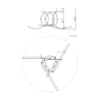 Миниатюра фото потолочный светильник freya teresa fr6023cl-l45b | 220svet.ru