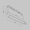 Миниатюра фото трековый магнитный светодиодный светильник maytoni basis exility tr036-4-12wtw-dd2-b | 220svet.ru