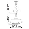 Миниатюра фото подвесной светильник arte lamp ferrico a9183sp-1bk | 220svet.ru