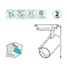 Миниатюра фото трековый светодиодный светильник gauss track light led tr071 | 220svet.ru