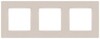 Миниатюра фото рамка для розеток и выключателей эра серия 12 12-5203-15 на 3 поста, классик, перламутр б0067786 | 220svet.ru