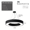 Миниатюра фото подвесной светодиодный cветильник geometria эра ring spo-134-b-40k-056 56вт 4000к черный б0050565 | 220svet.ru