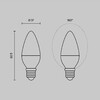 Миниатюра фото светодиодная лампа свеча 5вт 4000k e14 voltega candle 5w 3221 | 220svet.ru