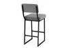 Миниатюра фото барный стул woodville ларс selfie grey / черный 674658 | 220svet.ru