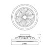 Миниатюра фото потолочная люстра-вентилятор mantra turbo 8291 | 220svet.ru
