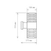 Миниатюра фото уличный настенный светильник elektrostandard 1407 techno a032621 | 220svet.ru