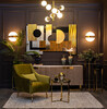 Миниатюра фото стол журнальный garda decor 47ed-et031gold | 220svet.ru
