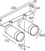 Миниатюра фото трековый светодиодный светильник denkirs smart spot dk8012-bg | 220svet.ru