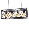 Миниатюра фото подвесная люстра lumina deco nortis ldp 11535-4 bk | 220svet.ru