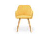 Миниатюра фото стул деревянный woodville инфини горчичный (ocean 016) / светлое дерево 631751 | 220svet.ru