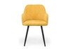 Миниатюра фото стул на металлокаркасе поворотный woodville инфини 360 горчичный /черный 631758 | 220svet.ru