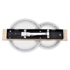 Миниатюра фото потолочный светильник светодиодный lumion pine 8023/80cl черный/дерево | 220svet.ru
