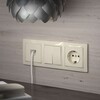 Миниатюра фото выключатель двухклавишный werkel слоновая кость w1120003 | 220svet.ru