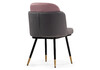 Миниатюра фото стул woodville penelopa dark gray / pink / black / gold 15417 | 220svet.ru