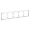 Миниатюра фото рамка пластиковая на 5 постов voltum s70 vls100502 (белый матовый) | 220svet.ru