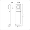Миниатюра фото ландшафтный уличный светильник odeon light vart 6654/10gl черный | 220svet.ru