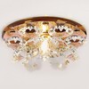 Миниатюра фото встраиваемый светильник ambrella light crystal k440 br | 220svet.ru
