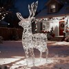 Миниатюра фото светодиодная фигура световой олень 1,6м белый 24в ip65 ltc lc-13162 | 220svet.ru