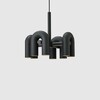 Миниатюра фото подвесная люстра inodesign fanny black 4 40.6055 | 220svet.ru