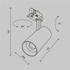 Миниатюра фото трековый трехфазный светодиодный светильник maytoni focus led trinity tr197-3-20wcct-m-b | 220svet.ru