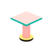 Миниатюра фото стол superlounge table red grid seletti 16529 | 220svet.ru