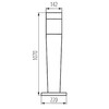 Миниатюра фото уличный светильник kanlux invo op 107-l-gr 29173 | 220svet.ru