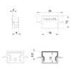 Миниатюра фото заглушка deko-light end cap h-et-01-10 set 2 pcs 979040 | 220svet.ru