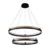 Миниатюра фото подвесной светодиодный светильник crystal lux fernando sp123w led black/gold | 220svet.ru