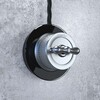 Миниатюра фото рамка из стекла на 1 пост werkel favorit runda черный w0015108 | 220svet.ru