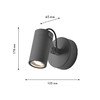 Миниатюра фото уличный настенный светильник favourite slit 4807-1w | 220svet.ru