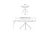 Миниатюра фото керамический стол раздвижной woodville катчел 120(180)x80 белая шагрень / белый 621186 | 220svet.ru