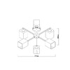 Миниатюра фото потолочная люстра на штанге arte lamp merci a4185pl-6bk | 220svet.ru