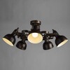 Миниатюра фото потолочная люстра arte lamp martin a5216pl-5br | 220svet.ru